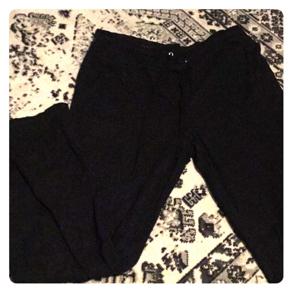 Black linen pants